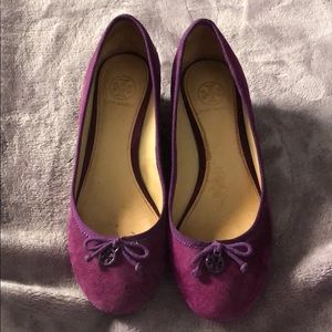 Tory Burch purple wedges 💜 ready  for spring!!!